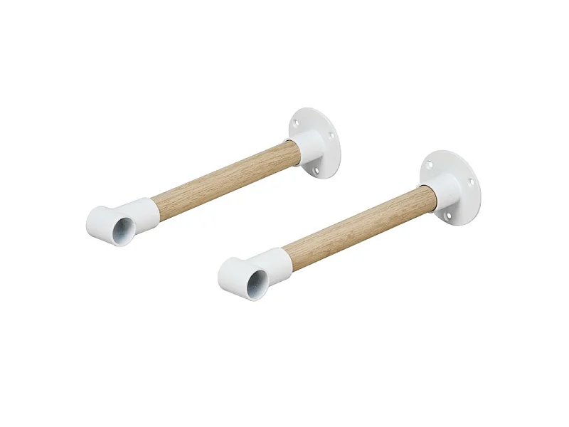 Armário de parede em madeira e metal L100 cm Branco ALMA