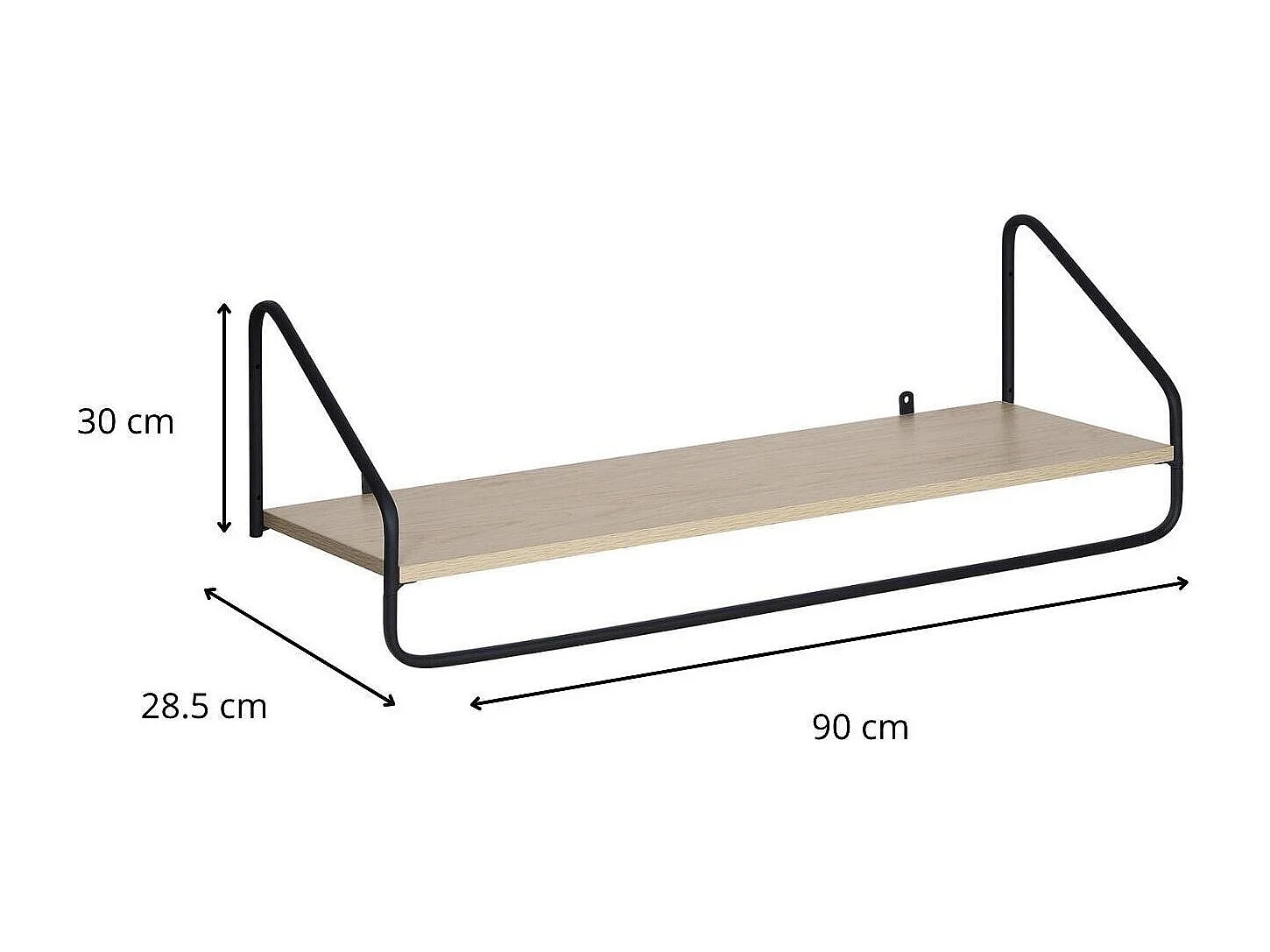 Armadio a muro in legno e metallo NELO