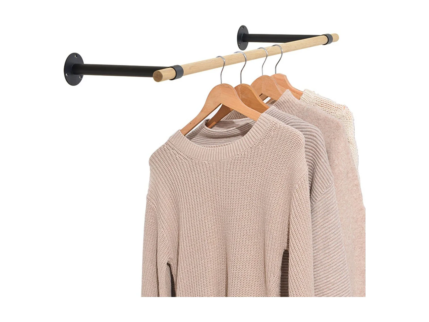 Armadio a muro in legno e metallo Lola