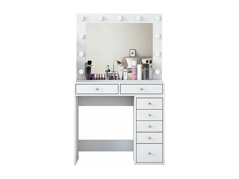 Coiffeuse moderne Beline L90cm Blanc