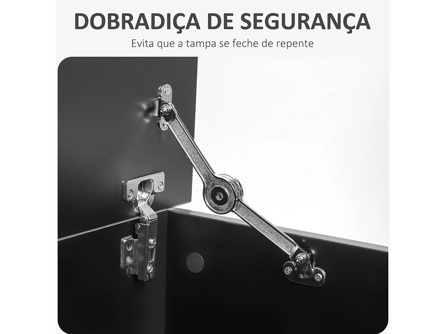 HOMCOM Baú de Armazenamento de Madeira Preto - Banco Multifuncional para Sala e Quarto, 60kg, 100x40x40 cm