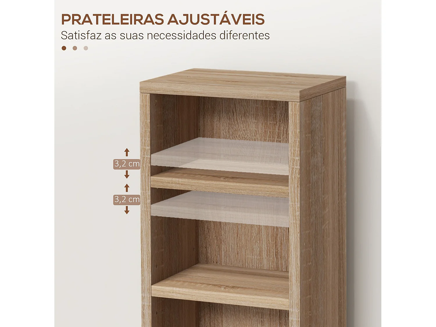 Estante para CD/DVD "Stockholm" - Conjunto de 2 Unidades com 12 Compartimentos Ajustáveis