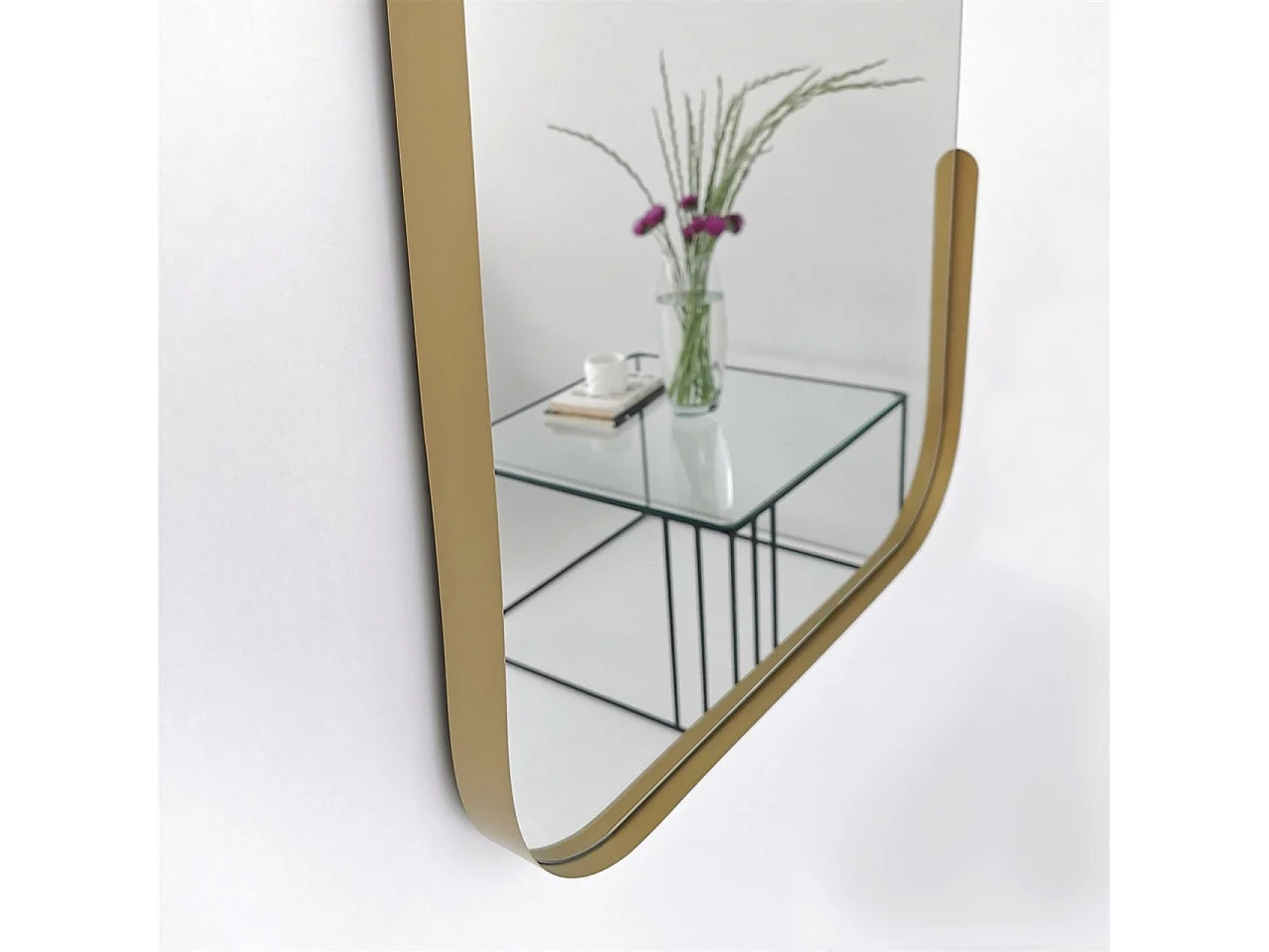 Espelho Dourado Elegante - Transforme Seu Espaço com Glamour