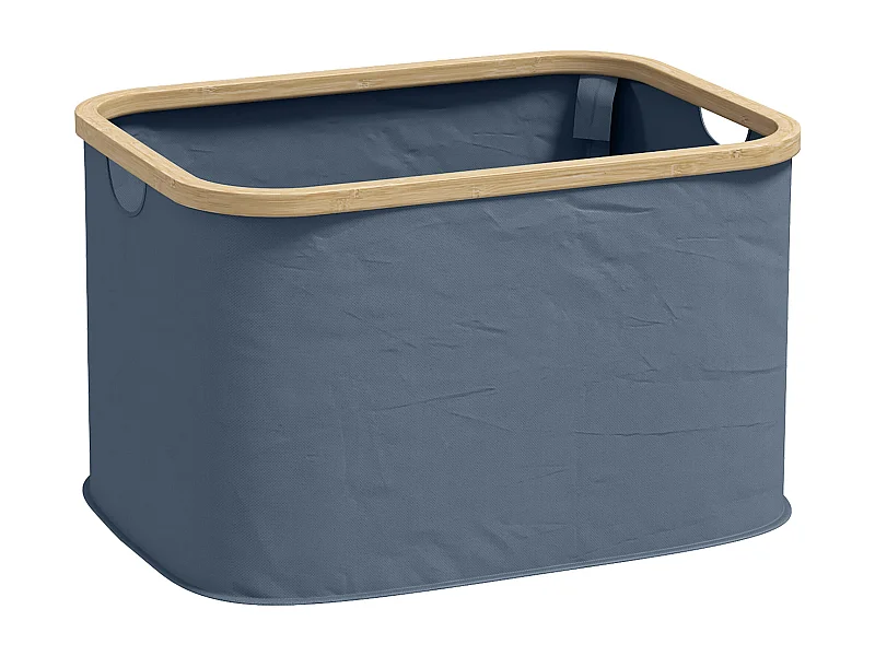 Cesto para la colada Lore Homcom 36L con asas azul 26,5x44,3x33,3 cm