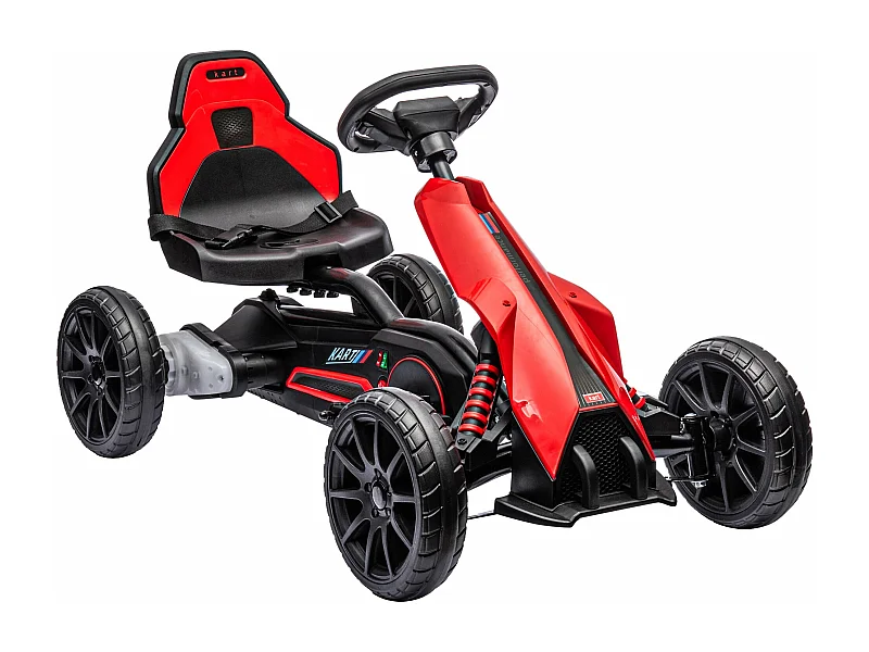HOMCOM Kart Elétrico Infantil 12V para Crianças de 3 a 8 Anos com Velocidade Ajustável e Cinto de Segurança