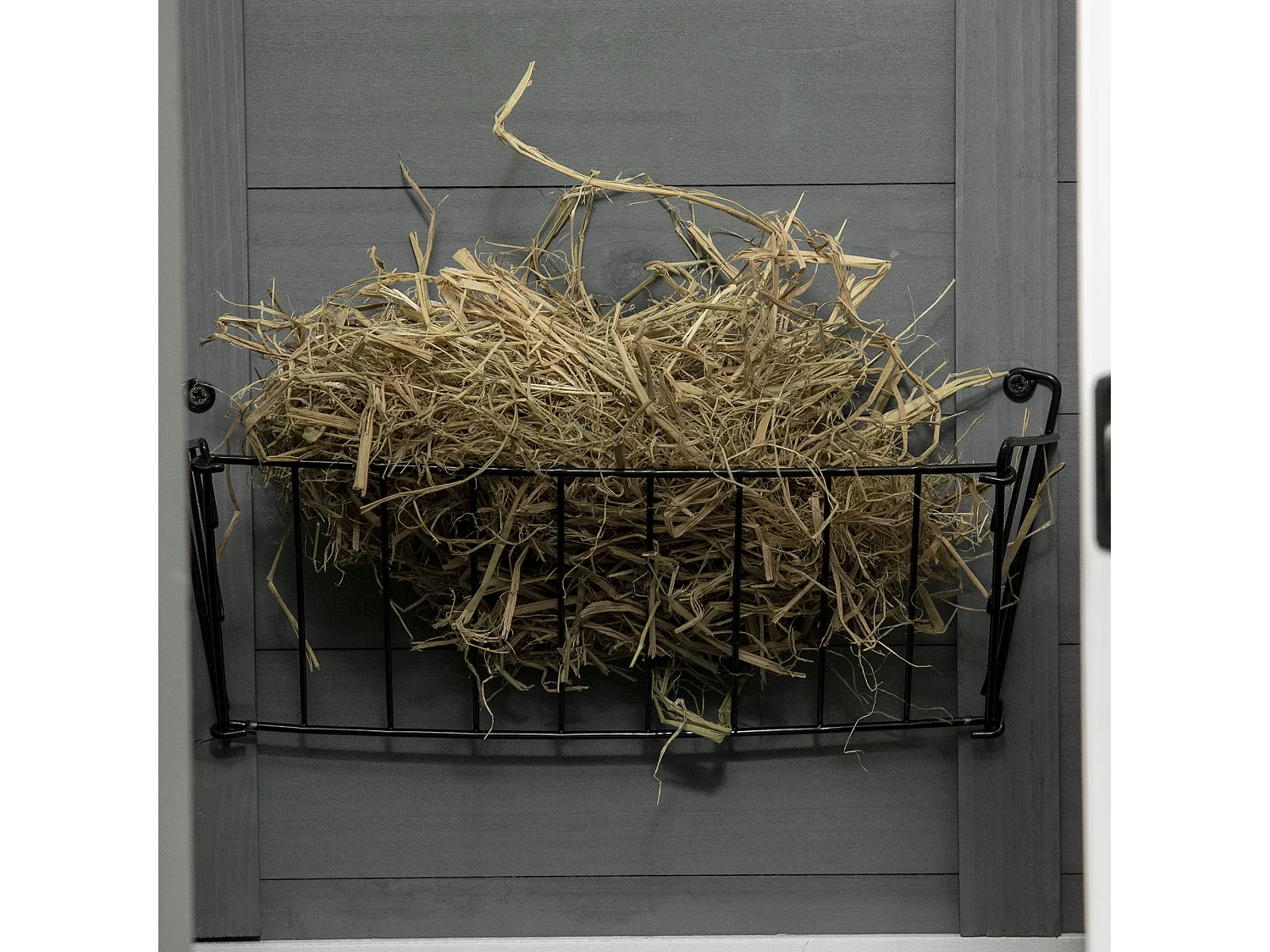 Coelheira de Madeira PawHut para Coelhos e Animais Pequenos com 2 Níveis e Rodas - Cinza 110x50x86 cm