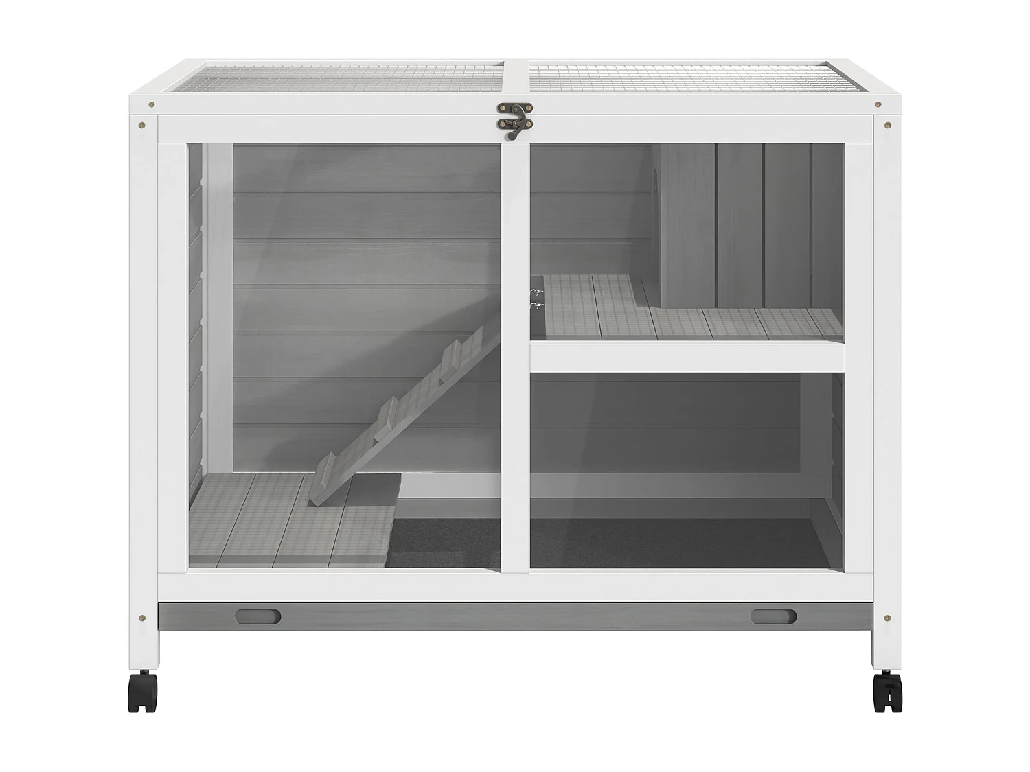 Coelheira de Madeira PawHut para Coelhos Anões