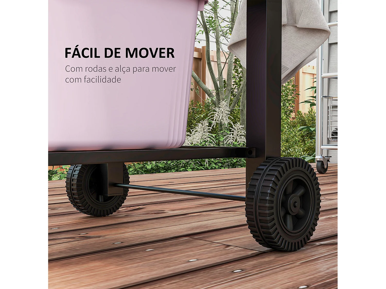 Churrasqueira a Carvão Outsunny com Rodas e Termômetro - 113x65x108 cm - Ideal para Churrascos