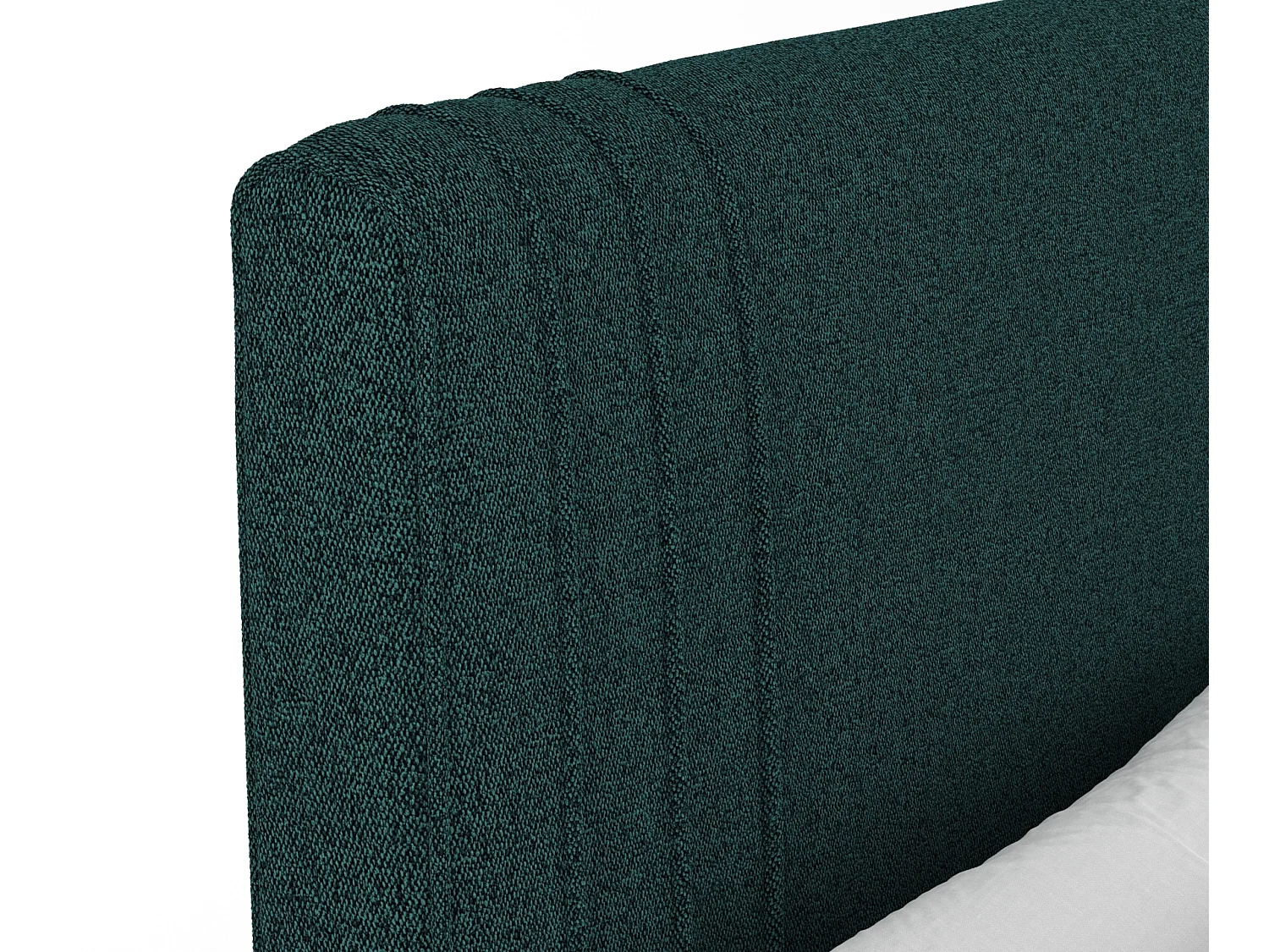 Boxspringbett aus Webstoff Casone - Matratze - Topper - 140x200 cm - grün