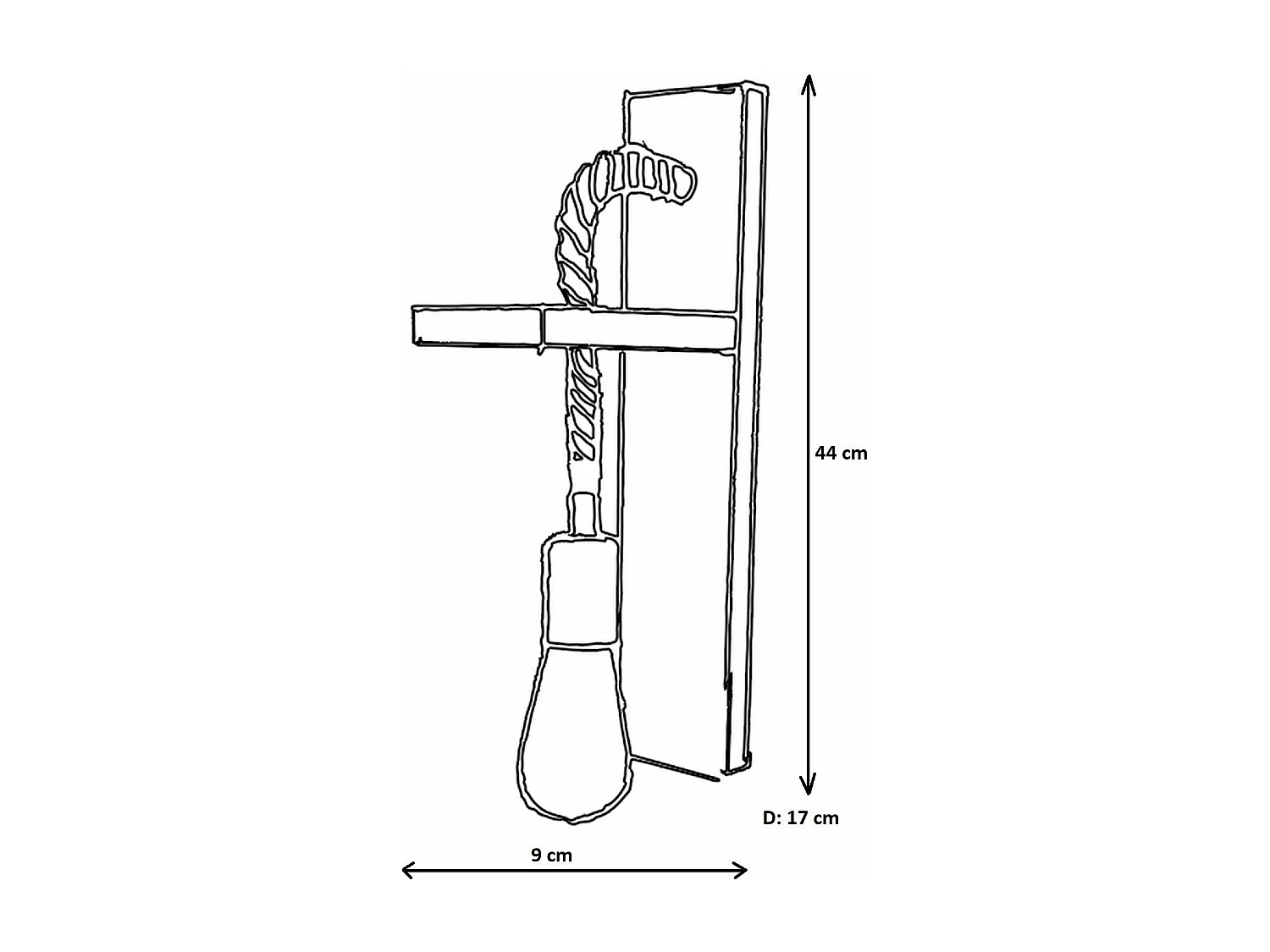 Candeeiro de Parede em Pinho Maciço - Design Rústico e Elegante