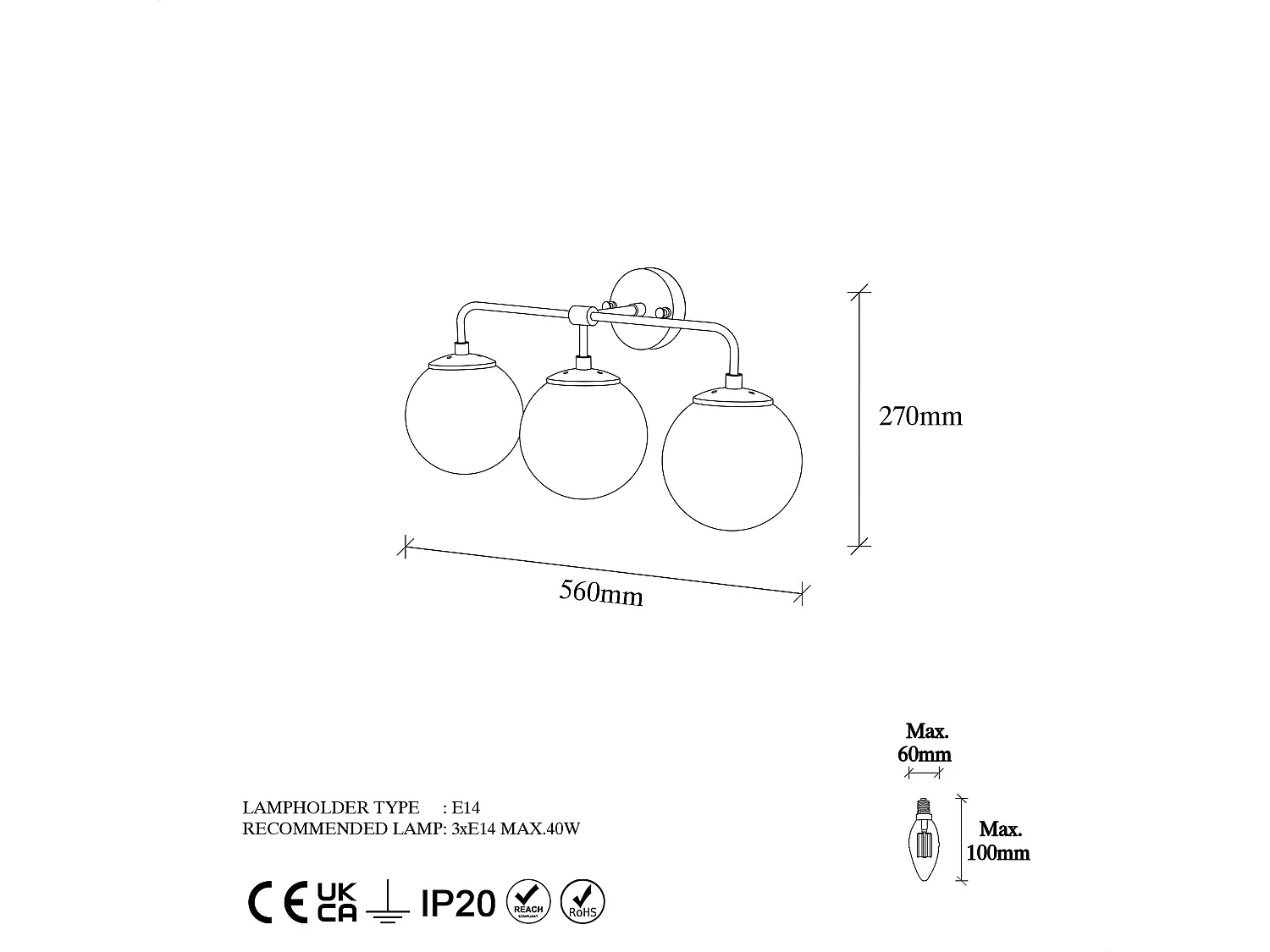 Candeeiro de Parede Elegante em Dourado - Design Moderno e Sofisticado