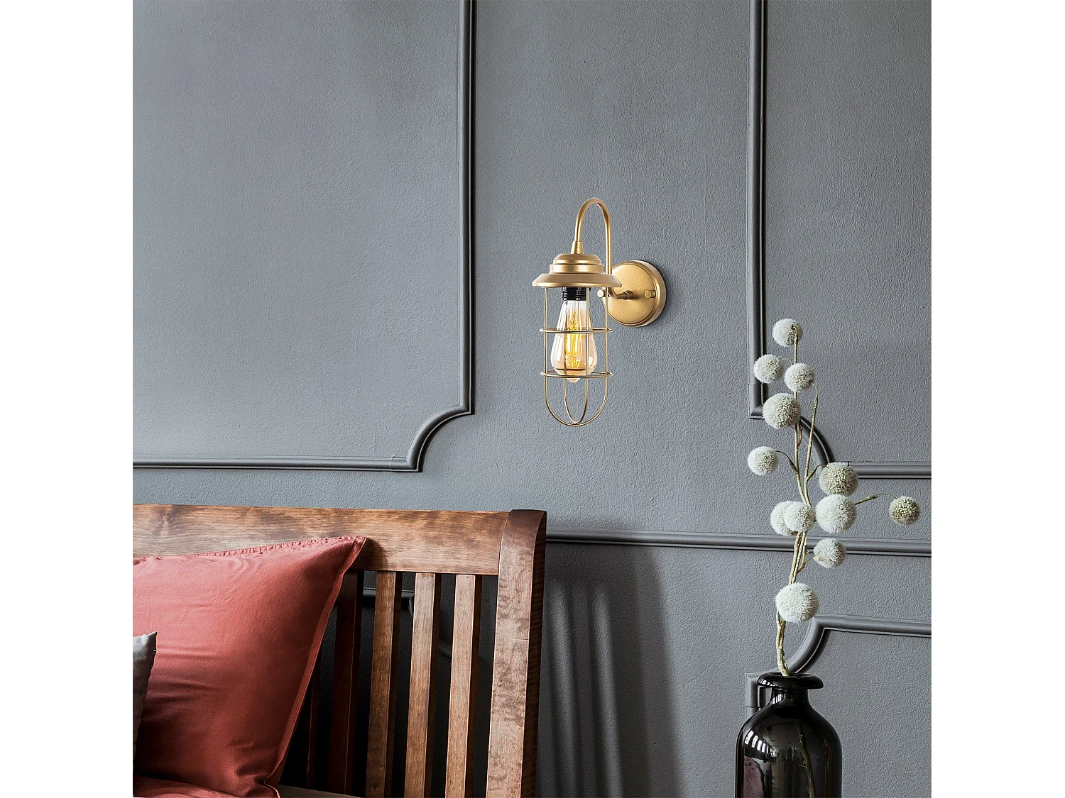 Candeeiro de Parede Mahoni 13206 - Elegância e Glamour para a Sua Casa