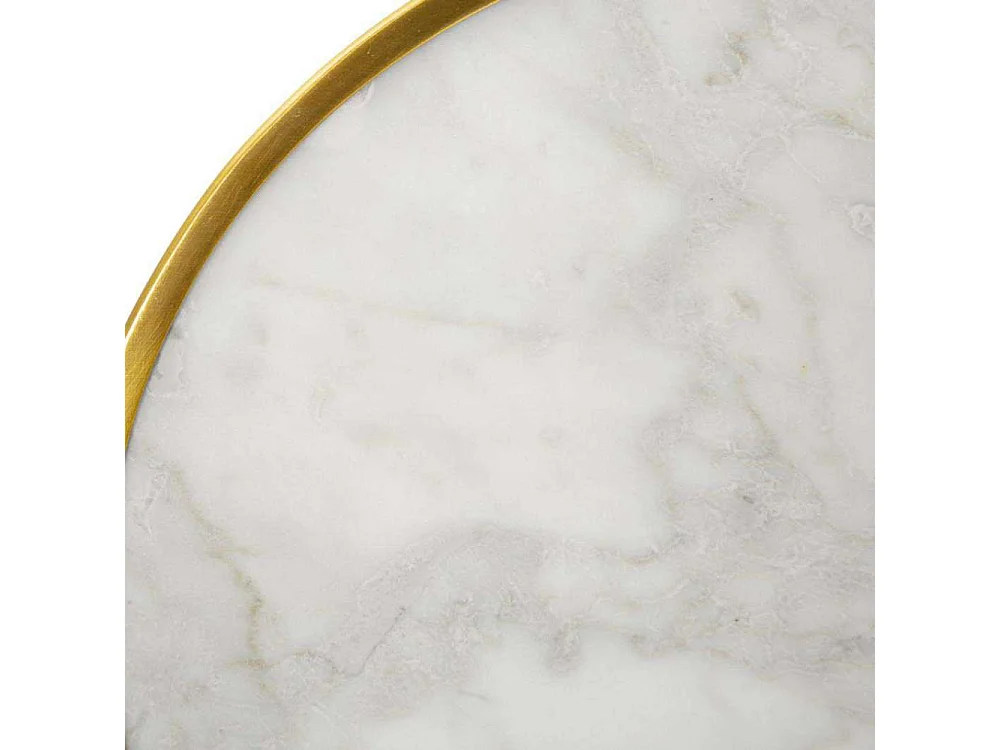 Applique Murale Design "Effet Marbre" 24cm Or