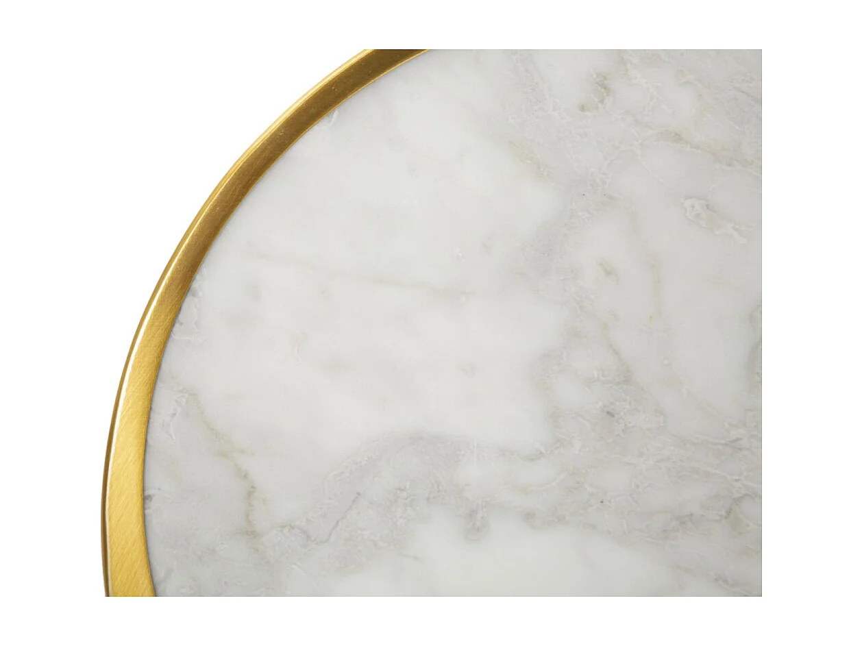 Applique Murale Design "Effet Marbre" 24cm Or