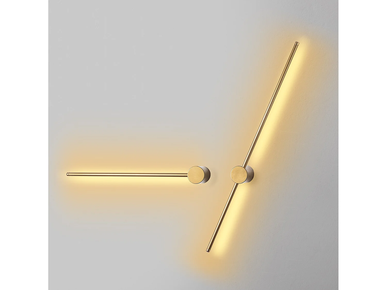 Candeeiros de Parede 'Sword' - Conjunto de 2 Peças em Cinzento - Iluminação Moderna e Elegante