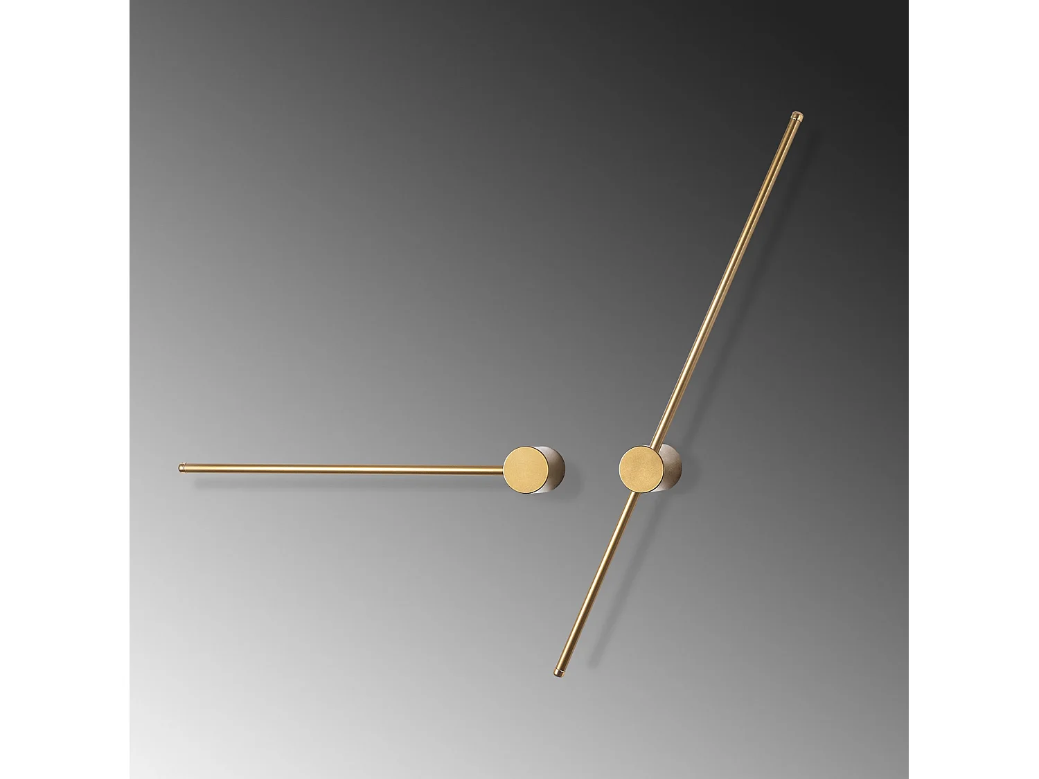 Candeeiros de Parede 'Sword' - Conjunto de 2 Peças em Cinzento - Iluminação Moderna e Elegante