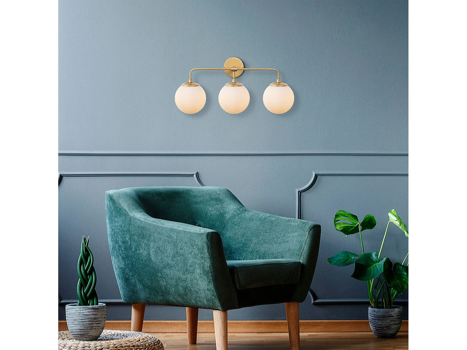 Candeeiro de Parede Moderno e Glamouroso - Horn 12205