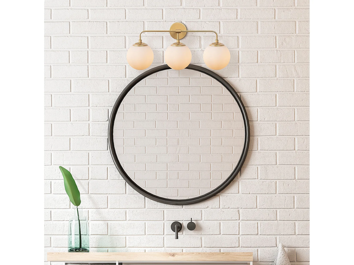 Candeeiro de Parede Moderno e Glamouroso - Horn 12205