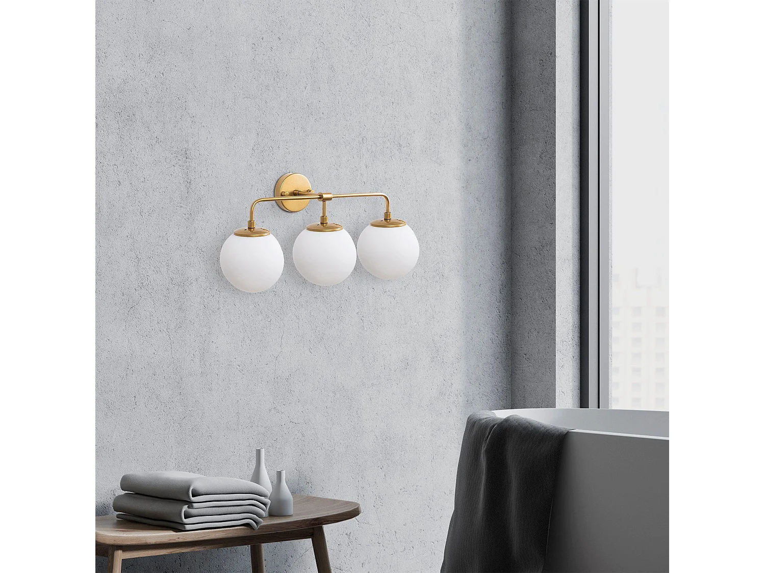 Candeeiro de Parede Moderno e Glamouroso - Horn 12205