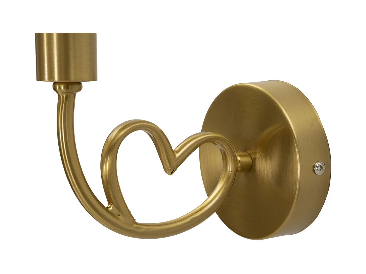 Applique Murale Cœur "Lovy" 22cm Or