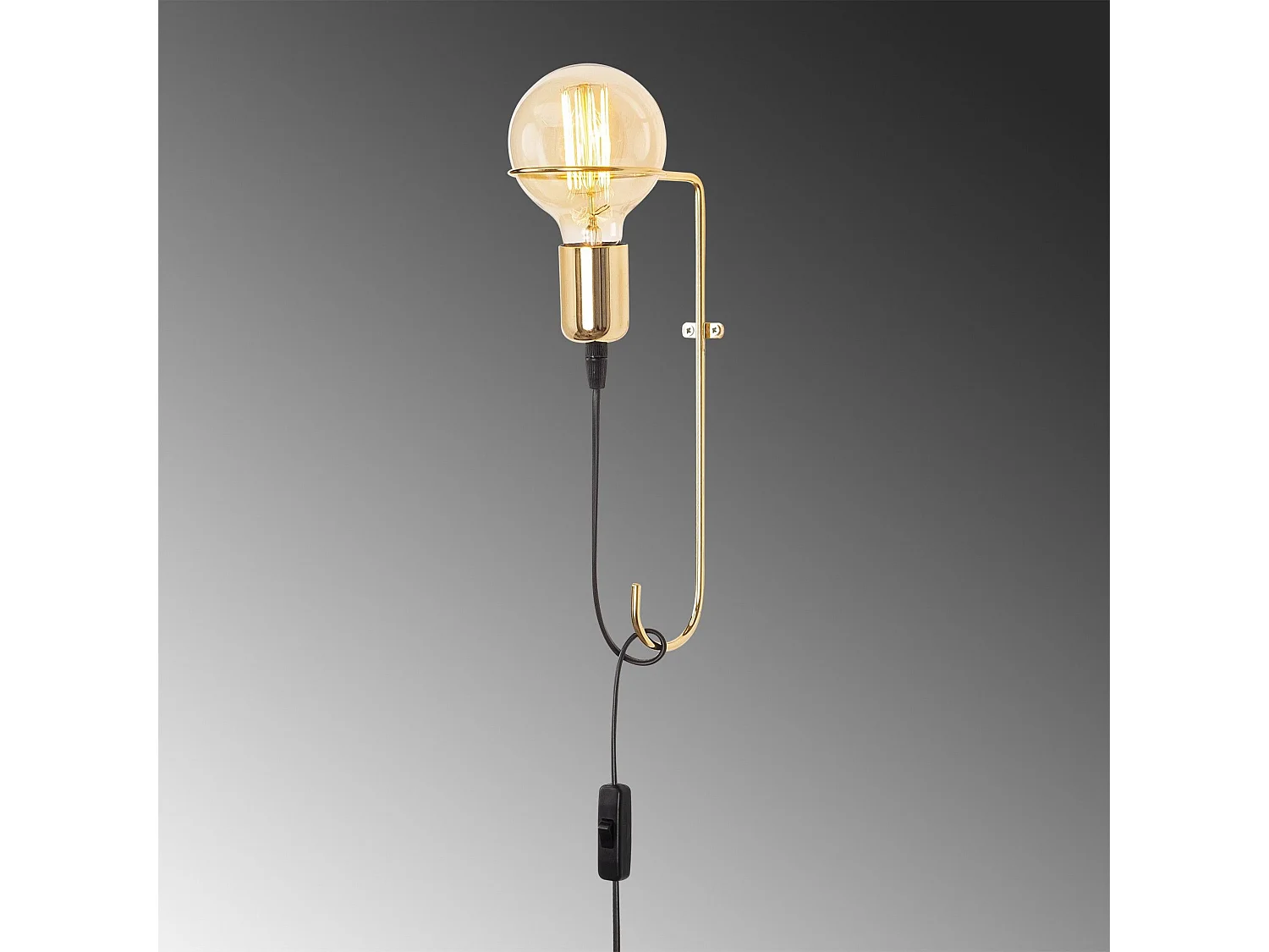 Candeeiro de Parede Dourado - Design Moderno e Elegante