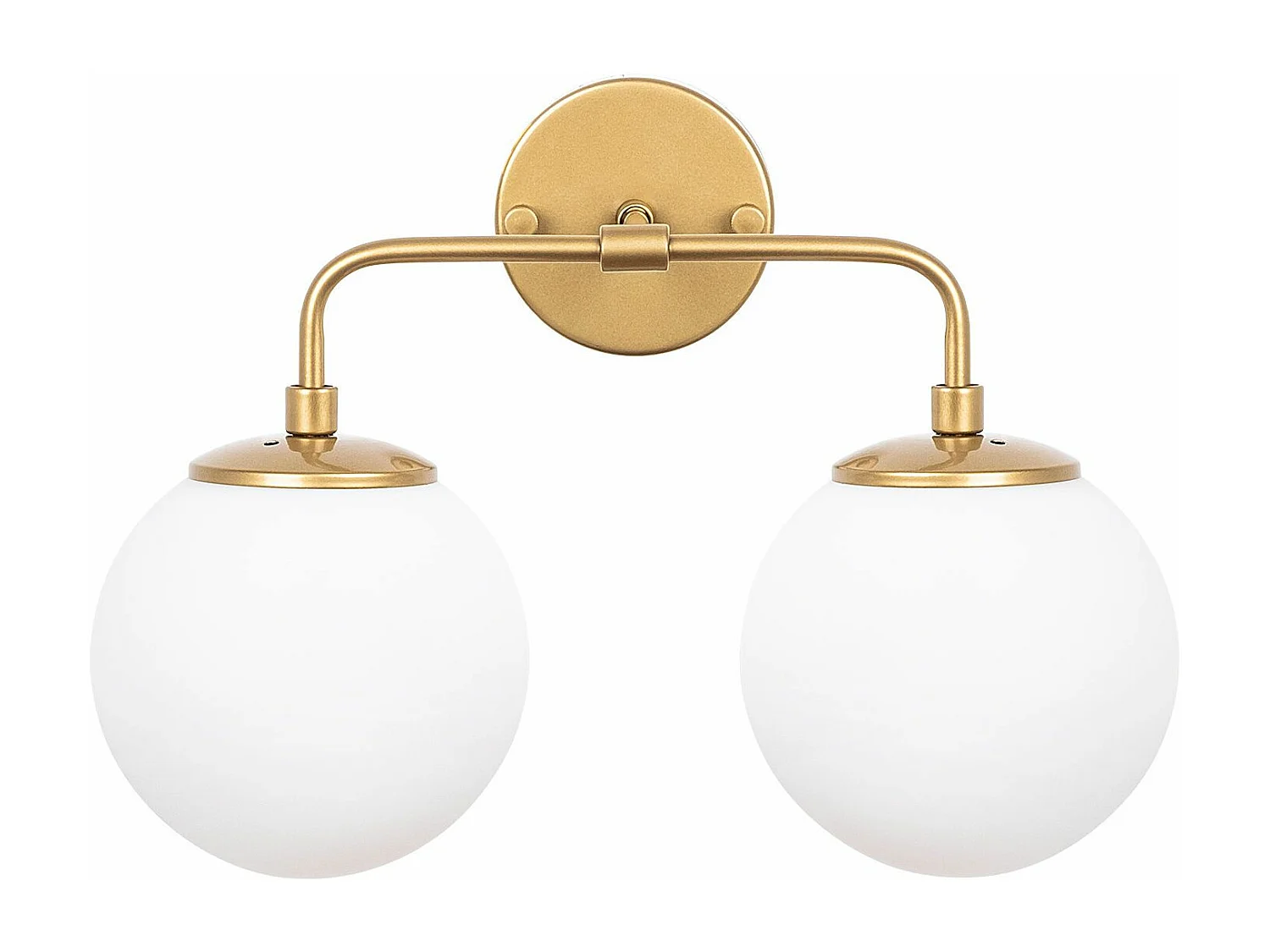 Applique murale 2 lampes Levante 37cm Métal Or