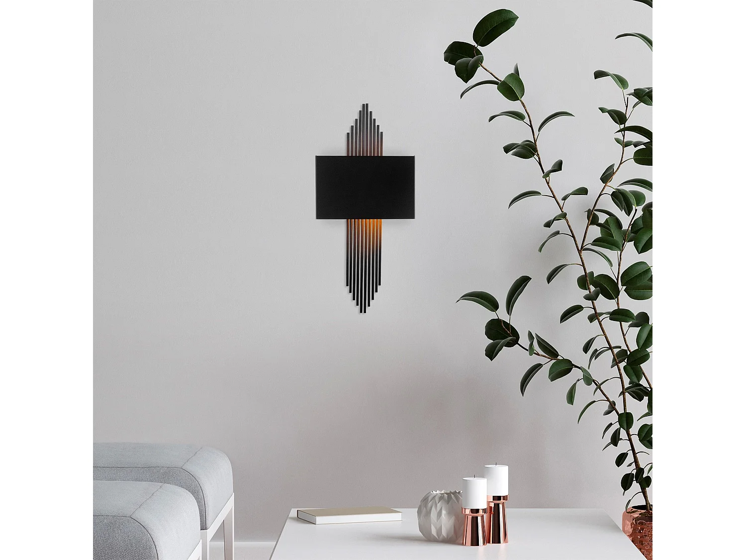 Candeeiro de Parede Moderno Preto: Estilo e Elegância para o Seu Espaço