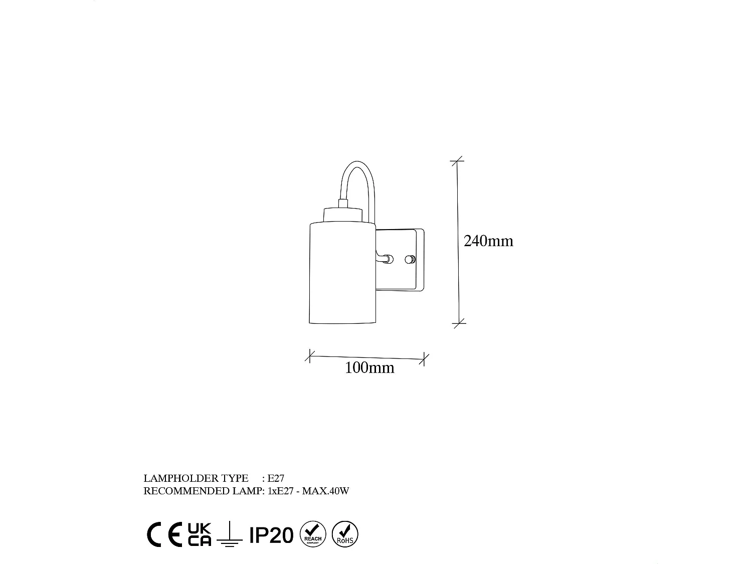 Candeeiro de Parede Duzsuz 13141 - Elegância e Sofisticação para o Seu Espaço