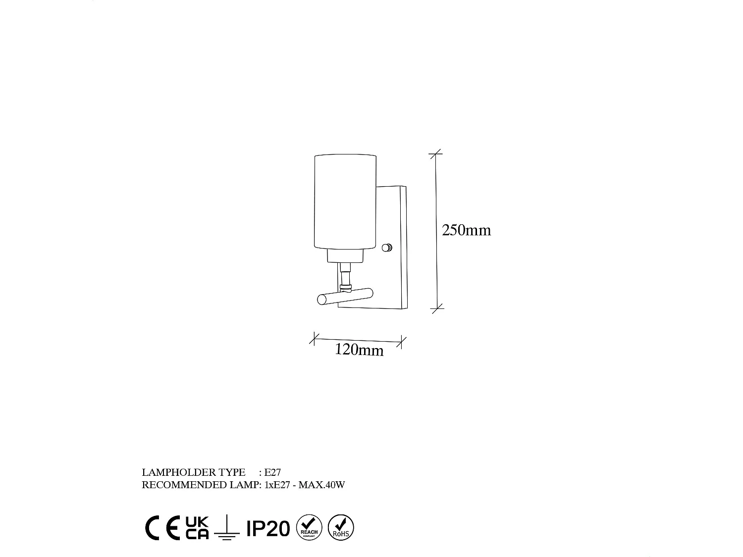 Candeeiro de Parede Yensuk - Elegância e Estilo para o Seu Espaço