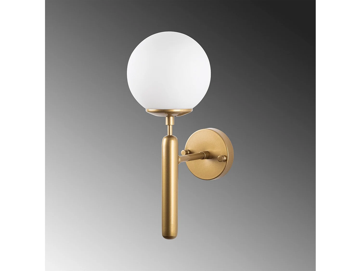 Candeeiro de Parede em Metal Dourado - Design Elegante e Sofisticado