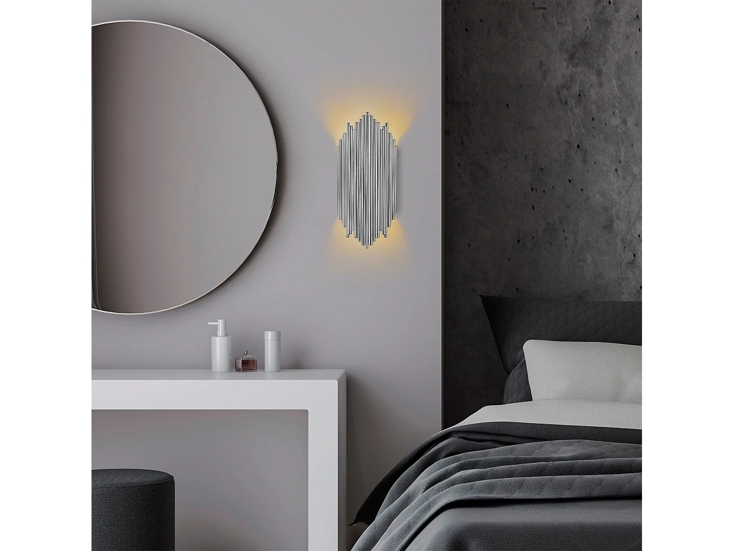 Candeeiro de Parede Kara 13347 - Elegância e Sofisticação para o Seu Espaço