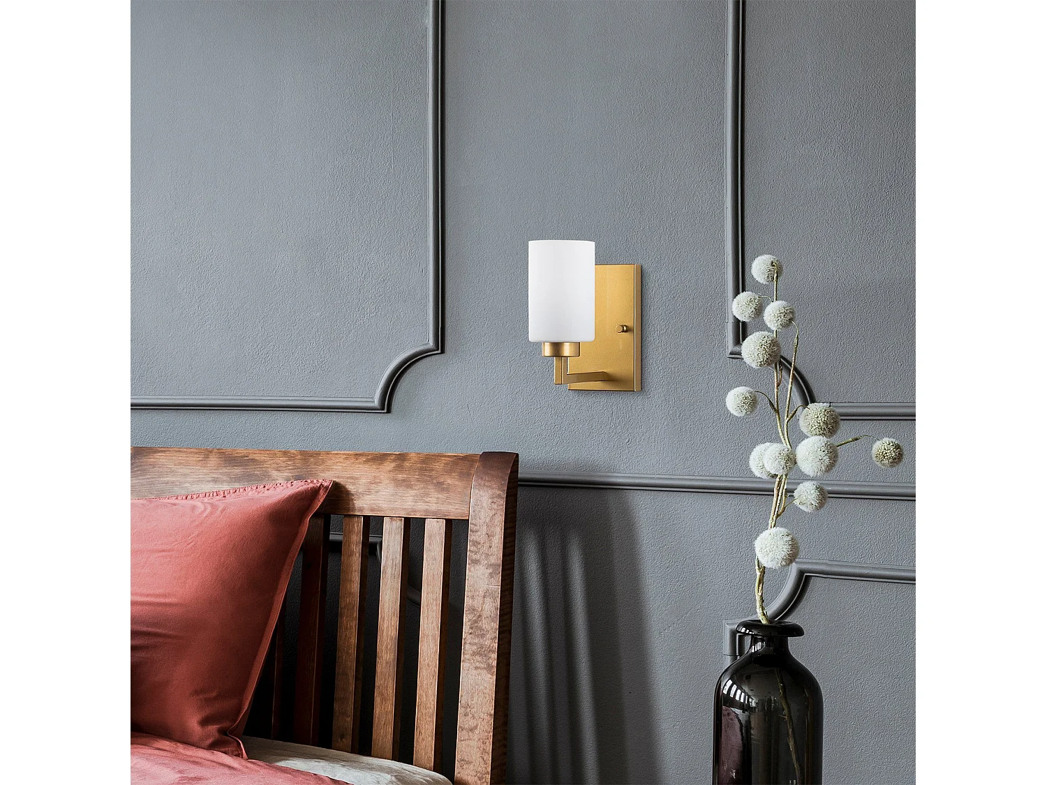 Candeeiro de Parede Elegante Hania - Design Sofisticado e Luxuoso