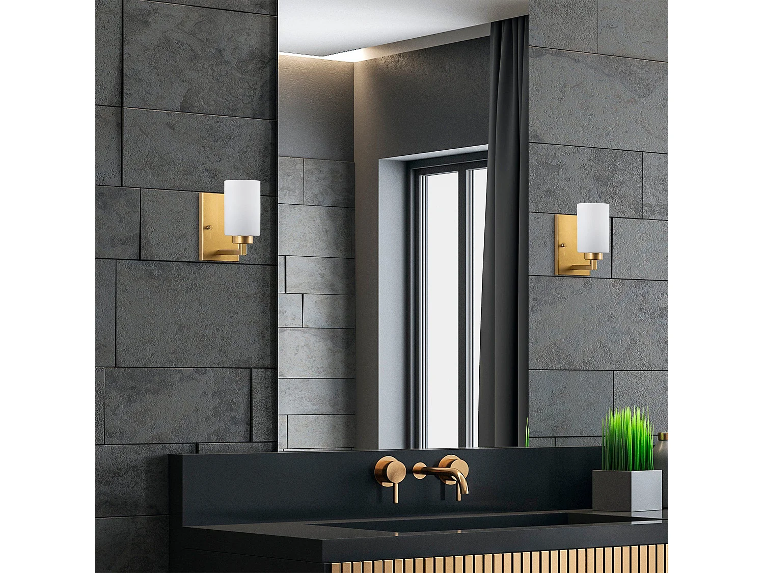 Candeeiro de Parede Elegante Hania - Design Sofisticado e Luxuoso