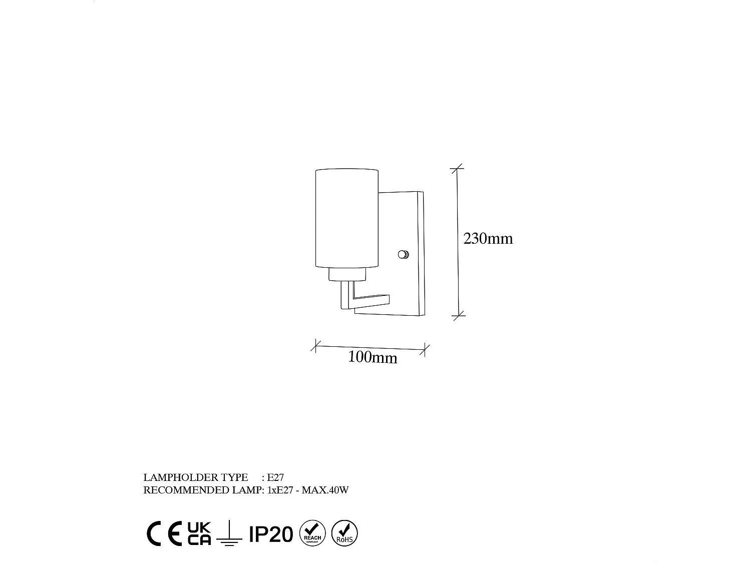 Candeeiro de Parede Elegante Hania - Design Sofisticado e Luxuoso