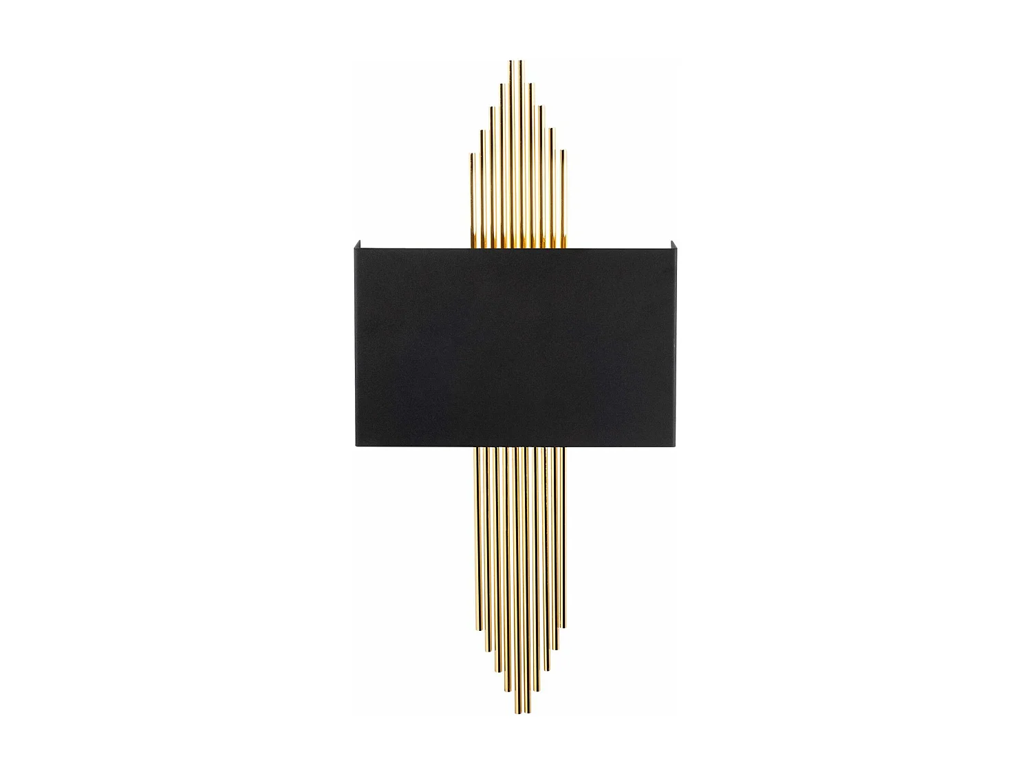 Candeeiro de Parede Moderno e Elegante - Design Inovador em Preto e Dourado