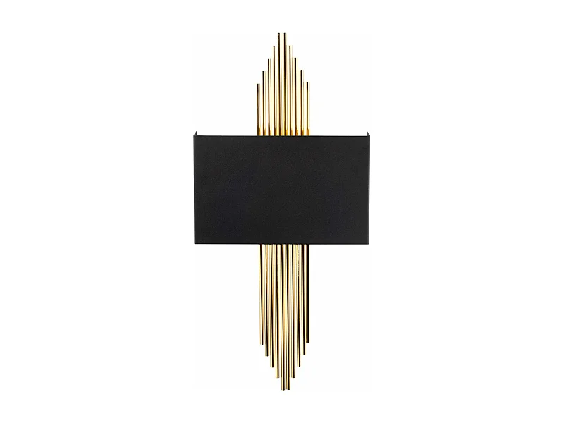 Candeeiro de Parede Moderno e Elegante - Design Inovador em Preto e Dourado