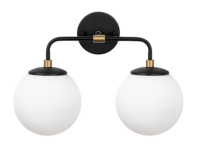 Candeeiro de Parede Elegante com Tampa de Vidro - Horn 12212