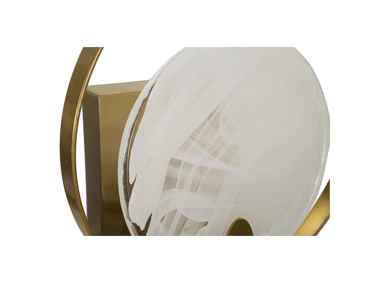 Applique Murale Design en Verre "Oklan" 29cm Or