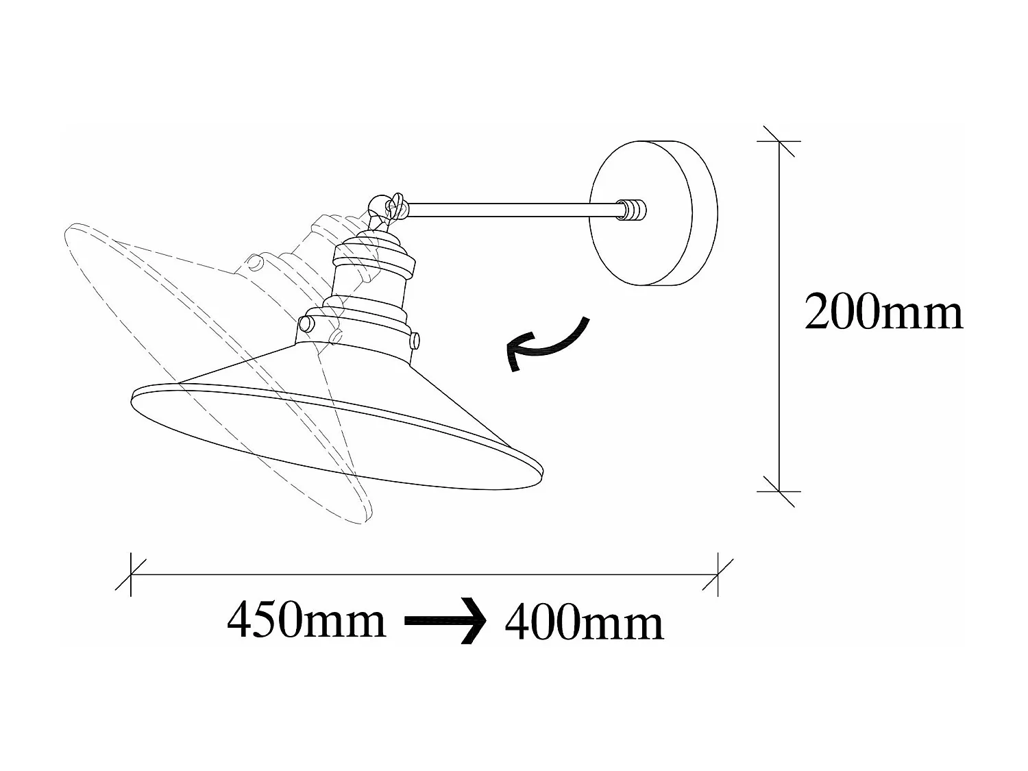 Candeeiro de Parede Elegante Saúde - 3741 para Sofisticação e Glamour