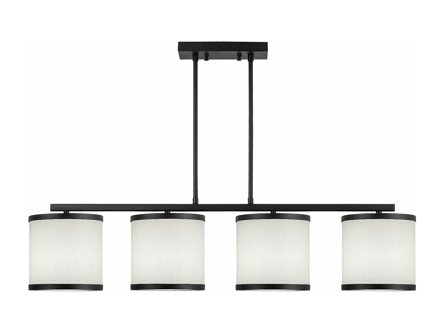 Candeeiro Moderno Eleve - Design Sofisticado em Preto e Branco