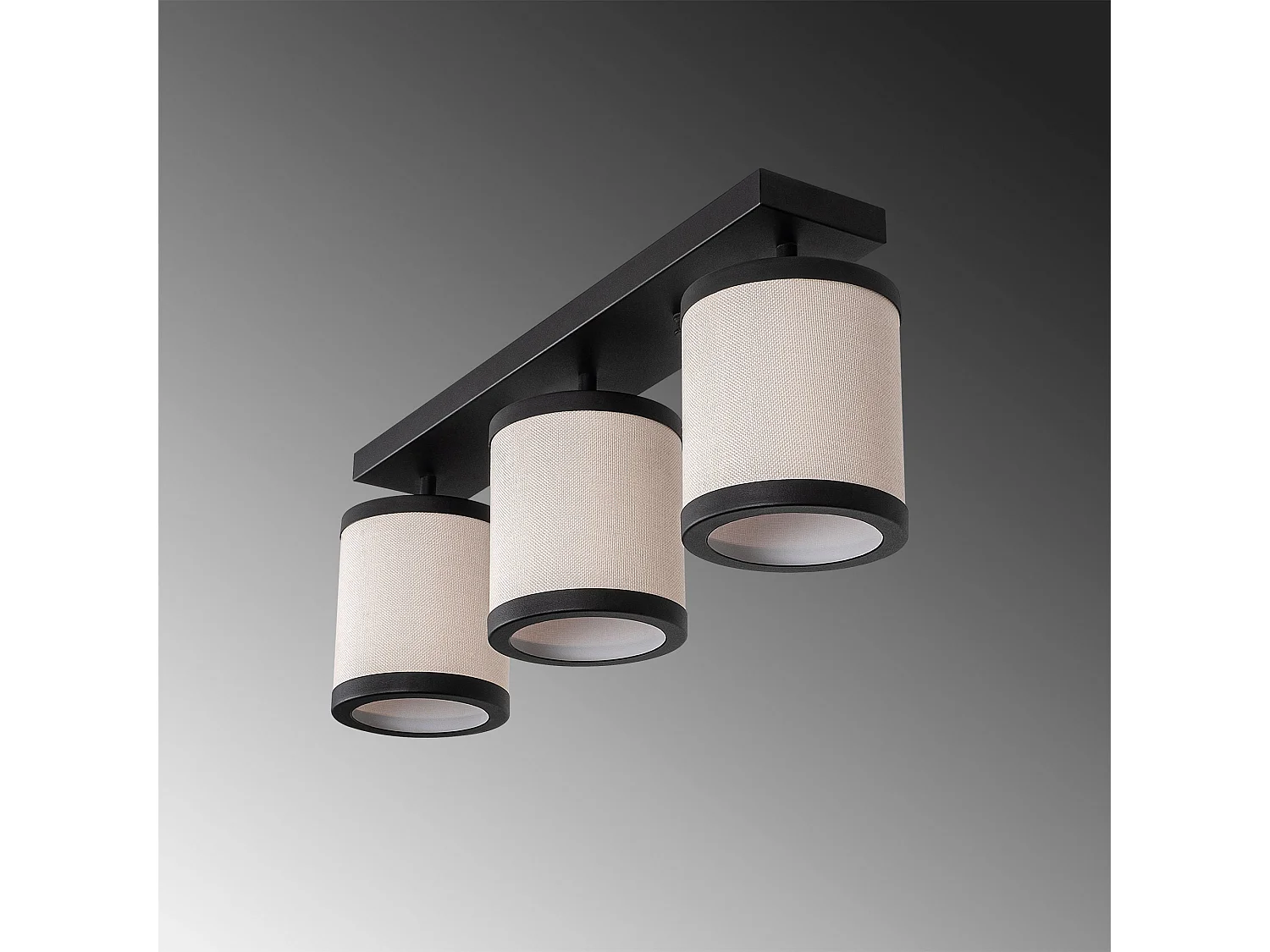 Candeeiro Eleve - Design Moderno em Preto e Branco