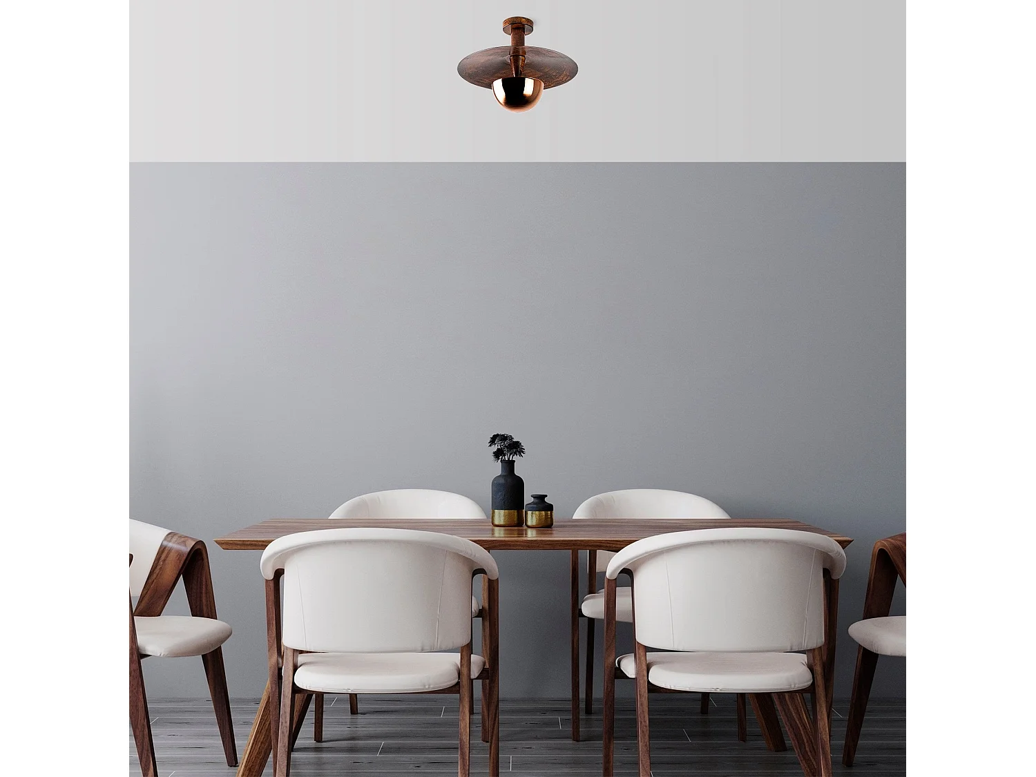 Candeeiro de Cobre Elegante - Transforme o Seu Espaço com Sofisticação