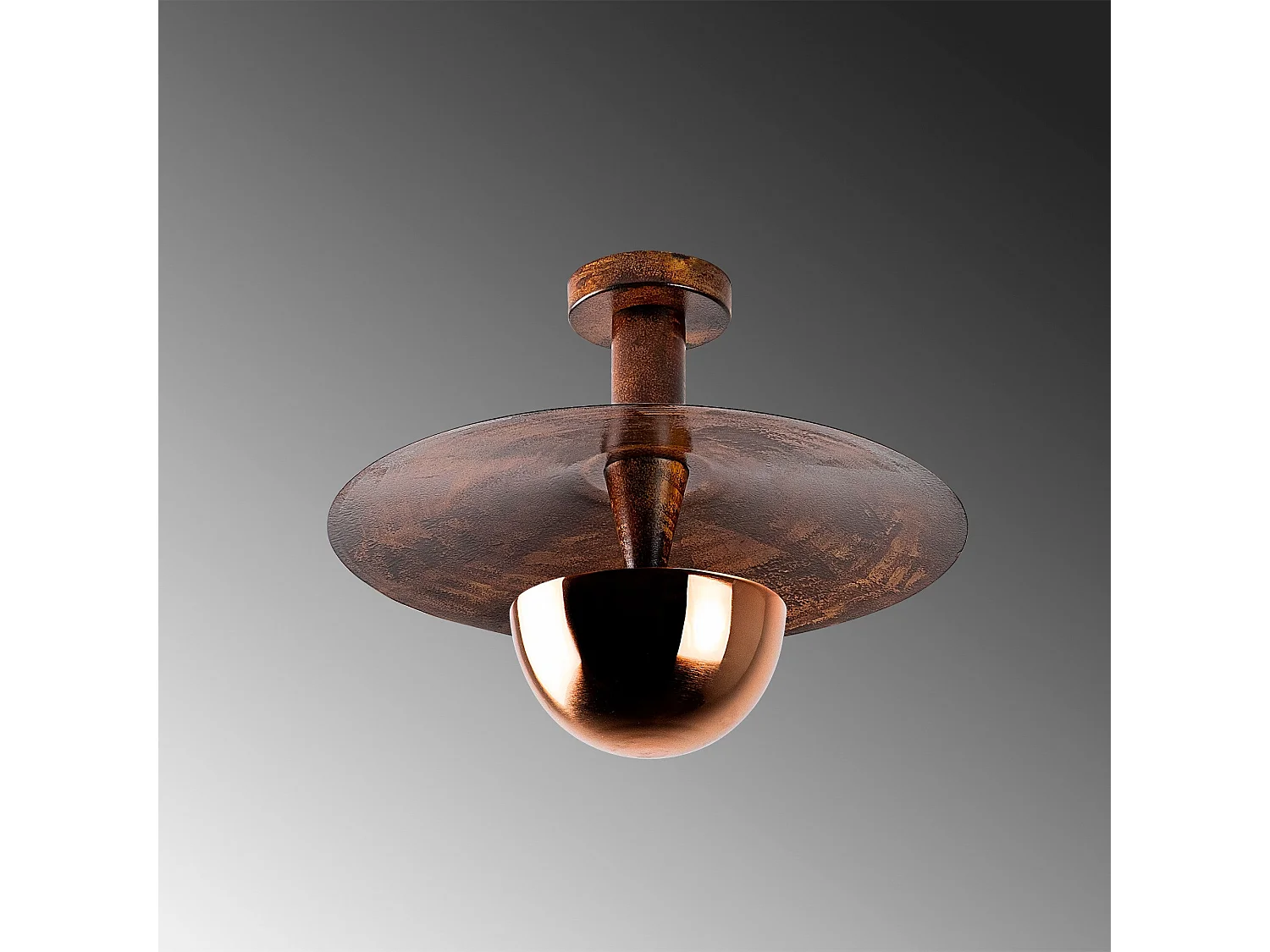 Candeeiro de Cobre Elegante - Transforme o Seu Espaço com Sofisticação