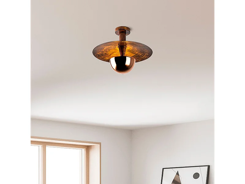 Candeeiro de Cobre Elegante - Transforme o Seu Espaço com Sofisticação