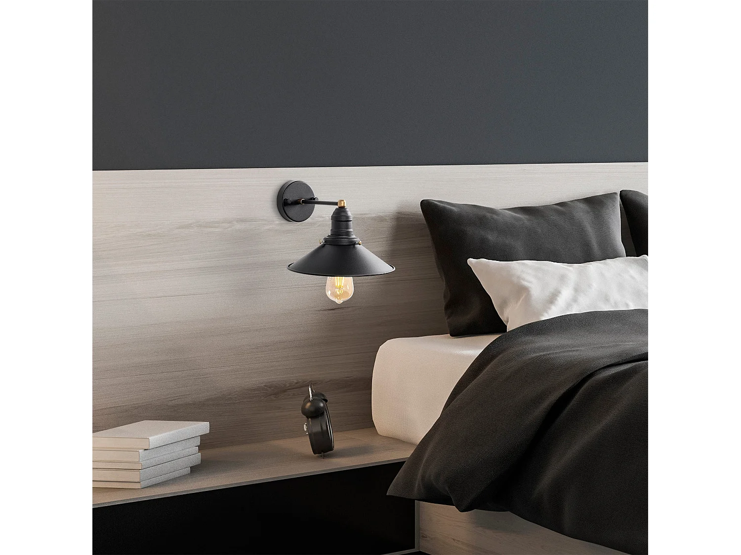 Candeeiro de Parede Conical 12195 - Elegância e Modernidade