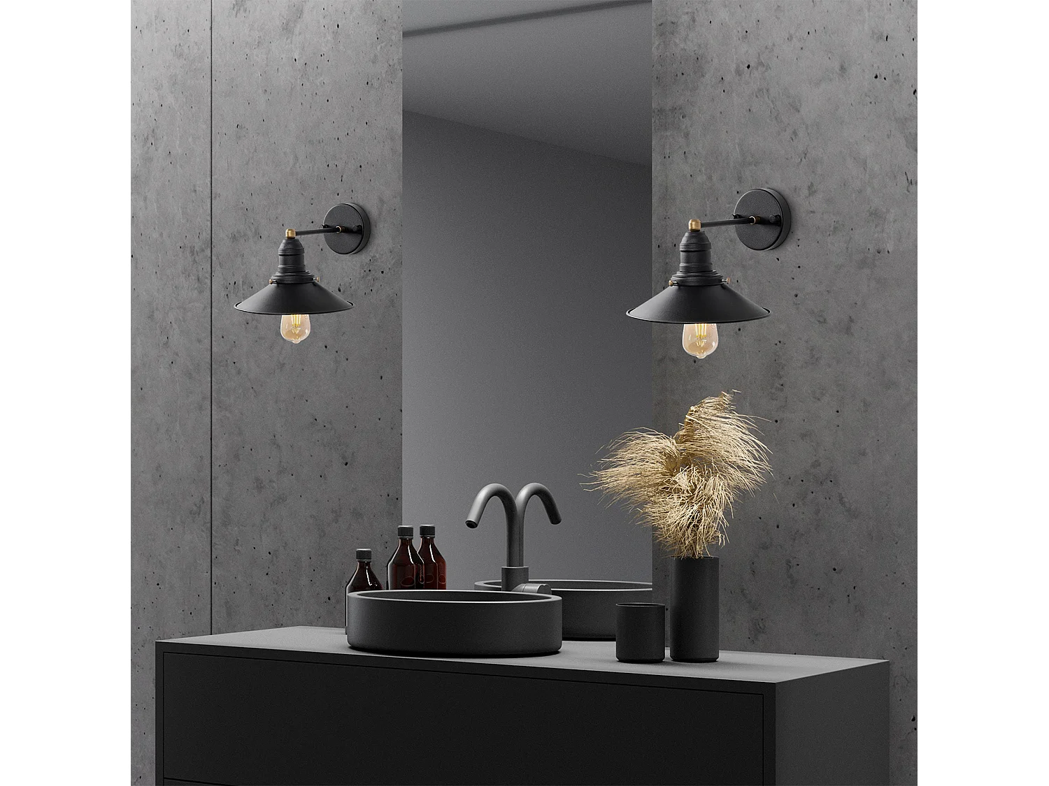 Candeeiro de Parede Conical 12195 - Elegância e Modernidade