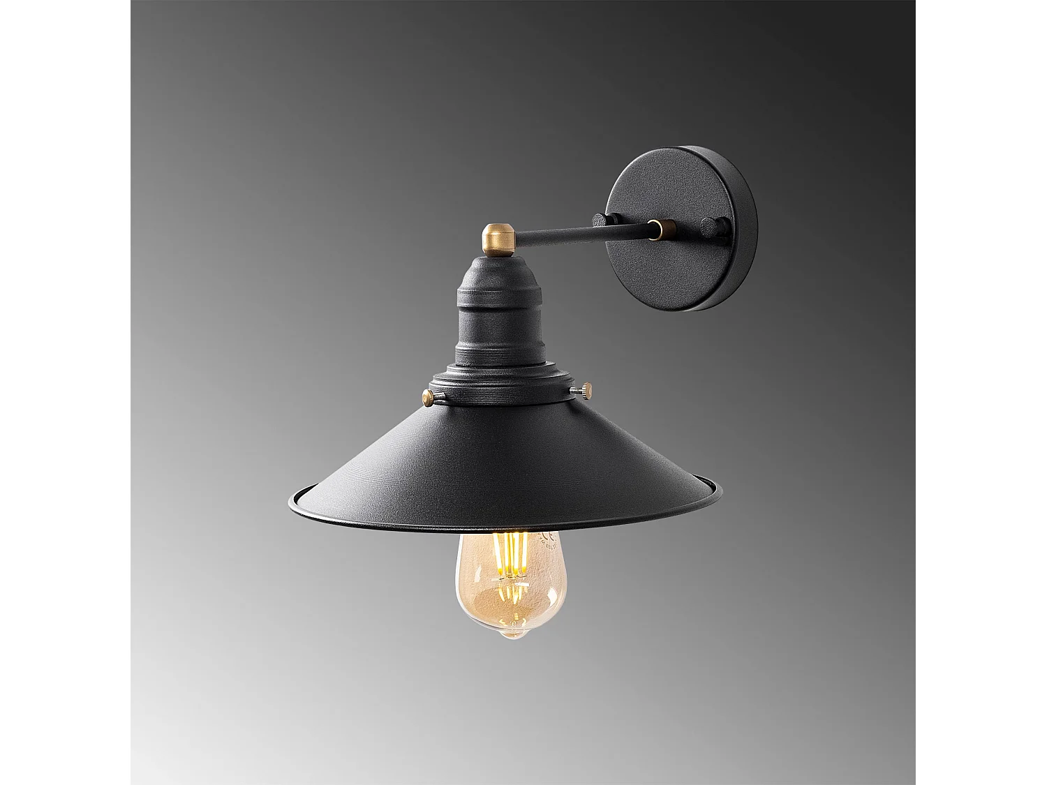 Candeeiro de Parede Conical 12195 - Elegância e Modernidade