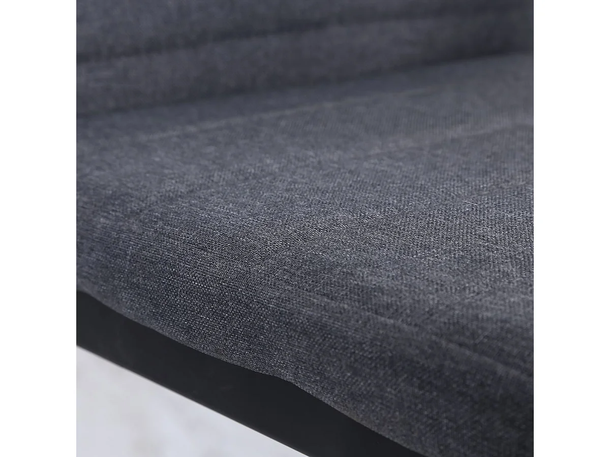 Pack de 4 sillas Delhi Homcom tapizado gris 97x41x50 cm