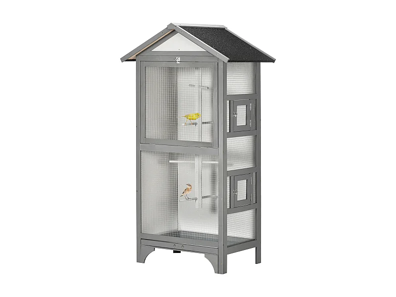 Gaiola para Pássaros PawHut - Conforto e Segurança para Seus Pets