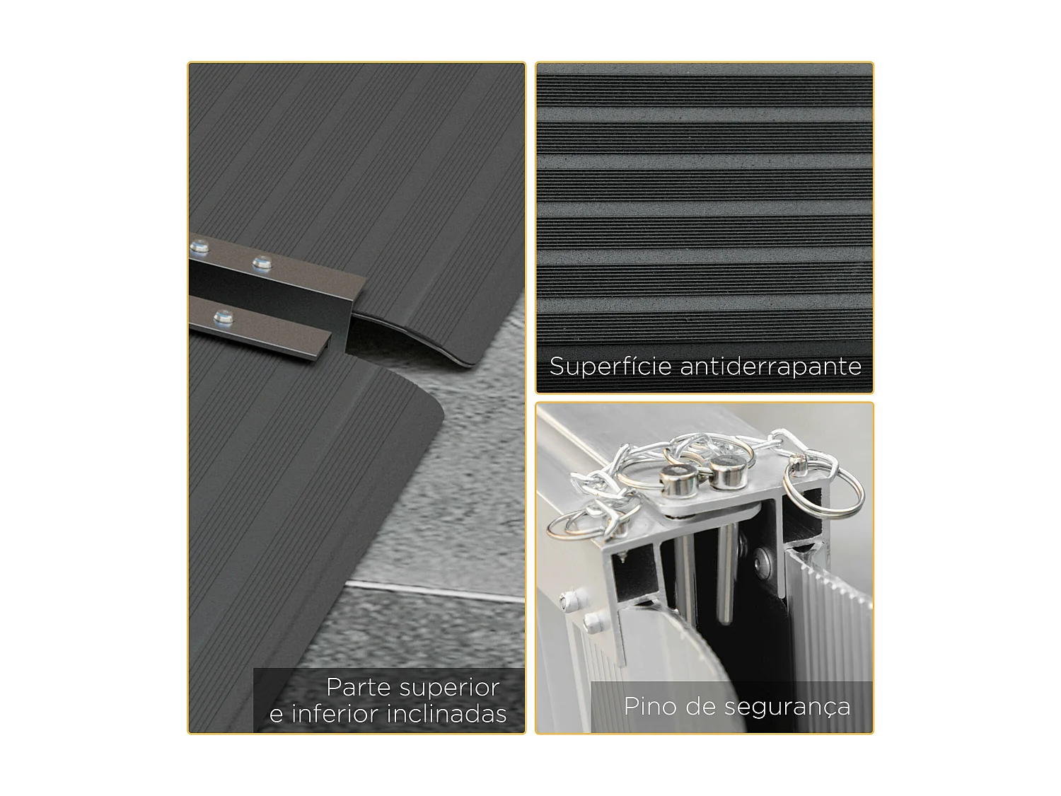 Rampa Dobrável Portátil em Alumínio MobilityPro - 122 cm - Ideal para Acessibilidade